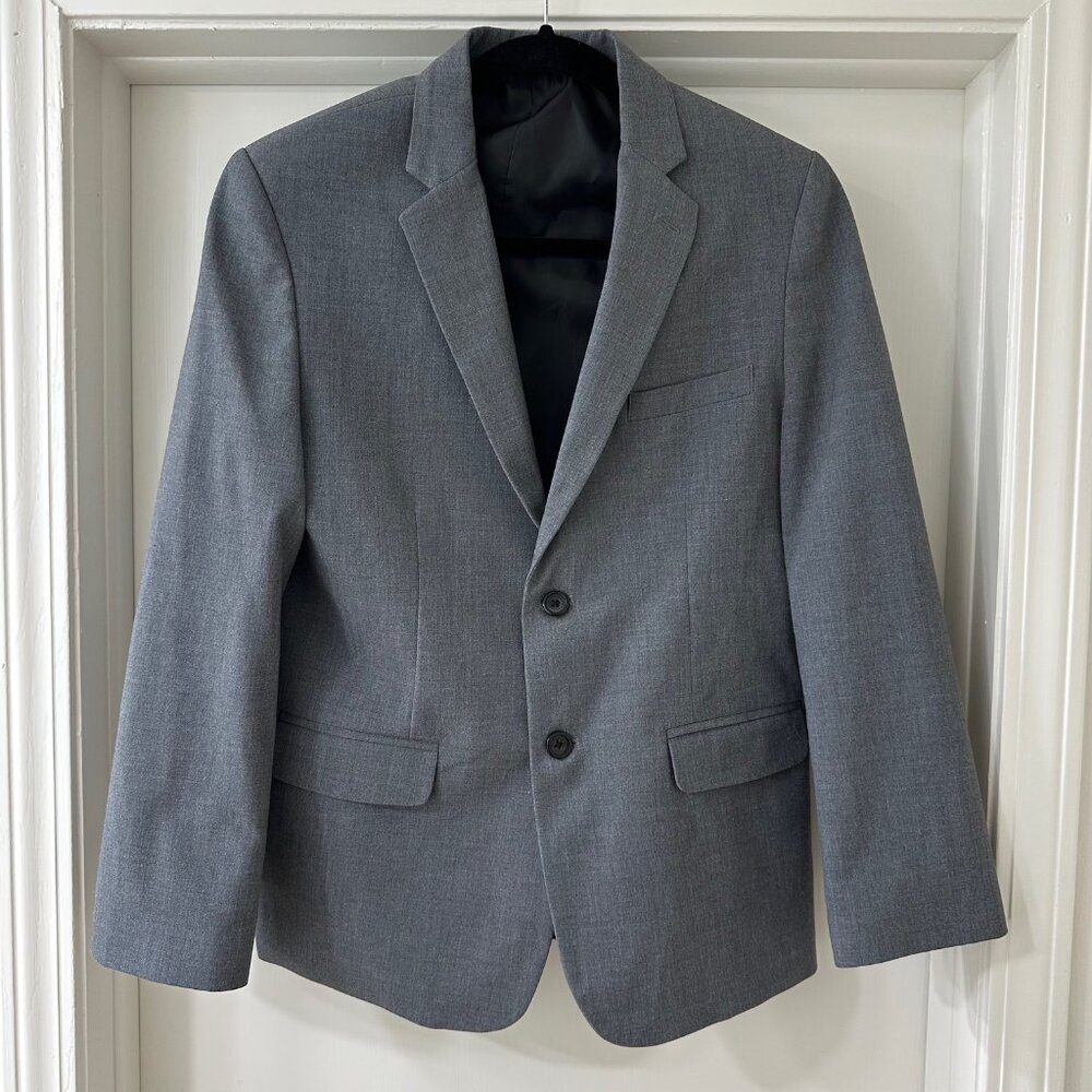Van Heusen Boy's Gray Suit Sport Jacket, Size 16 Husky